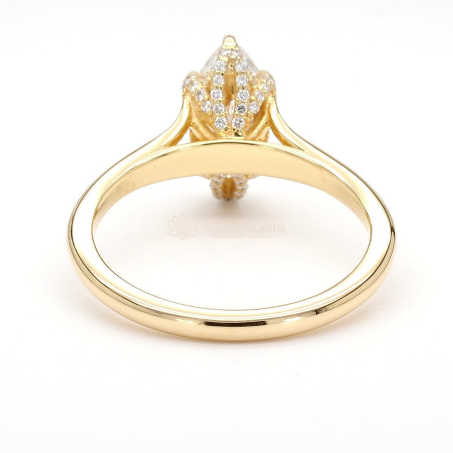 IGI Certified Lab-Created Diamond Marquise Elysian Ring F VS)
