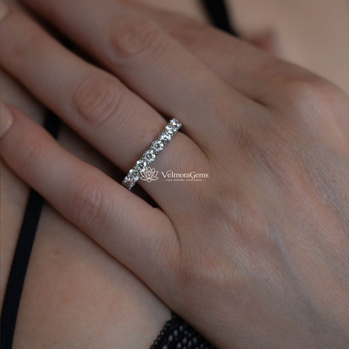 Lab-Created Diamond Eternity Band F-G VS)