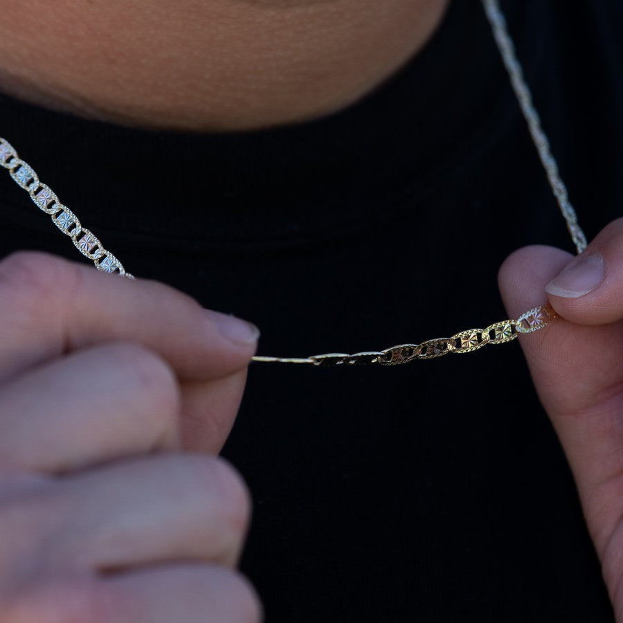 Valentino Tri-Color Chain - 22 Inch