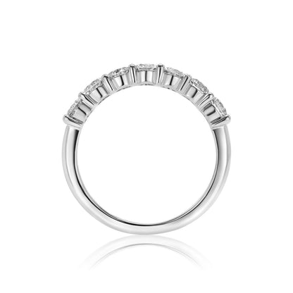 Natural Diamond 7 Stone Anniversary Ring F-G SI)