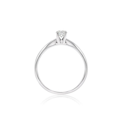 Natural Diamond Classic Solitaire Ring F-G SI)