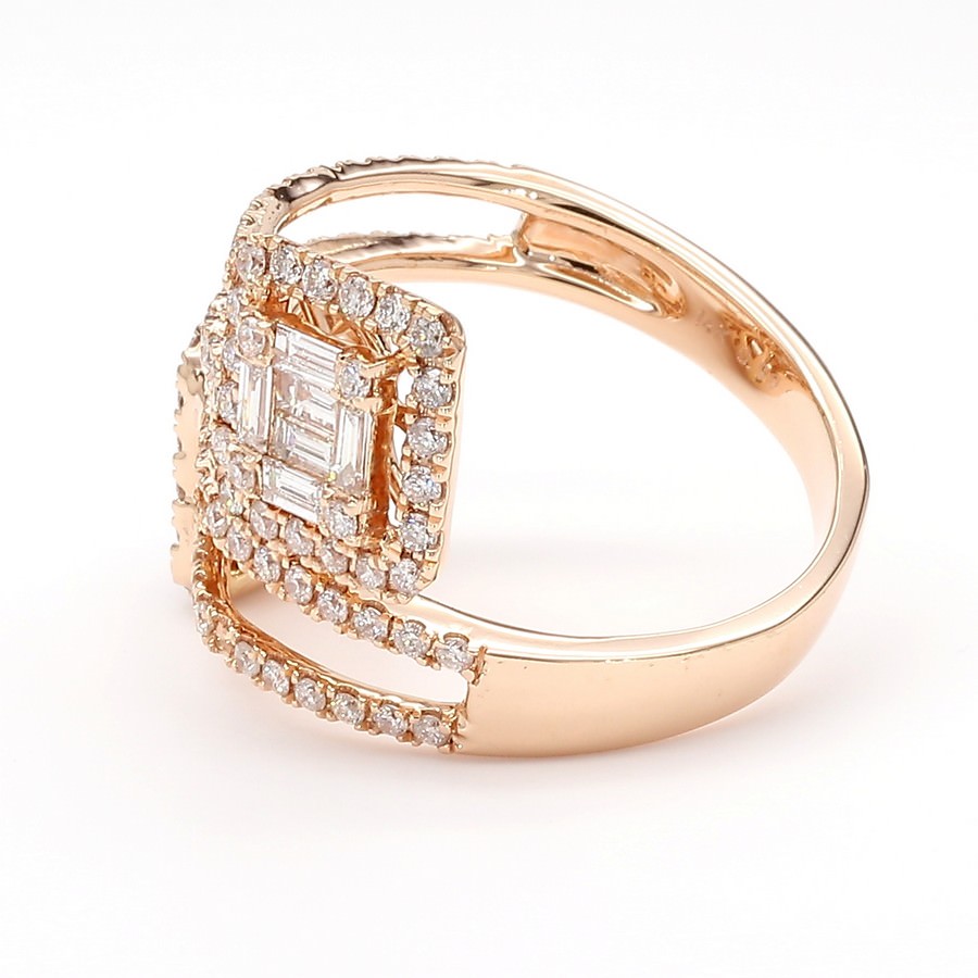 Natural Diamond Multi-Station Bypass Ring