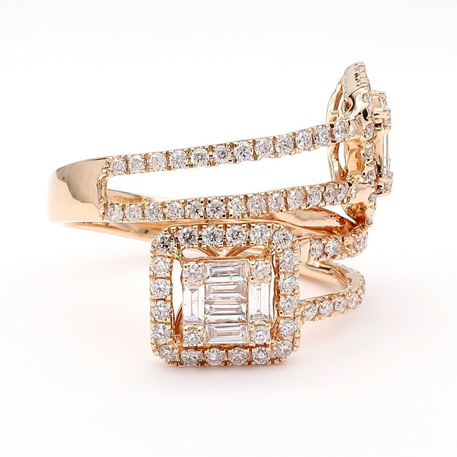 Natural Diamond Multi-Station Bypass Ring