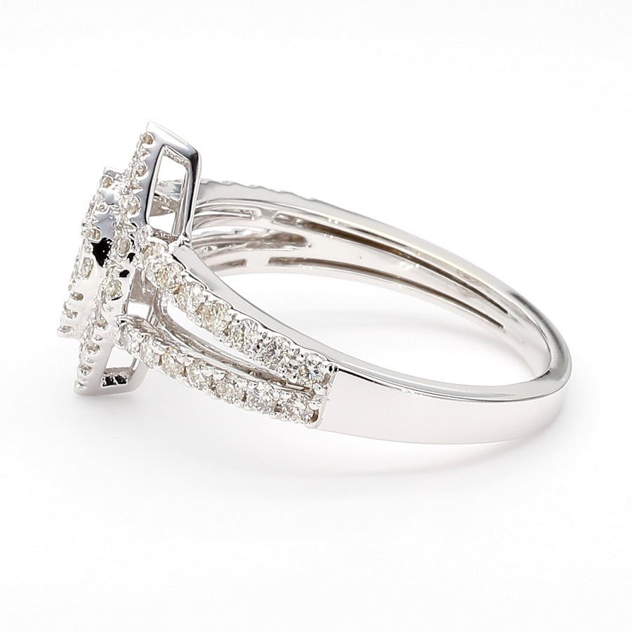Natural Diamond Marquise Cluster Statement Ring