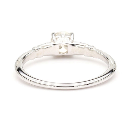 Natural Diamond Vine Solitaire Ring