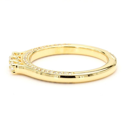 Natural Diamond Three-Stone Side-Pave Band