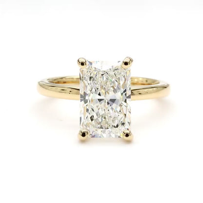 IGI Certified Lab-Created Diamond Radiant Solitaire Ring F VS)