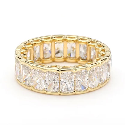 Radiant Lab-Created Diamond Bezel Eternity Band E-F VS)