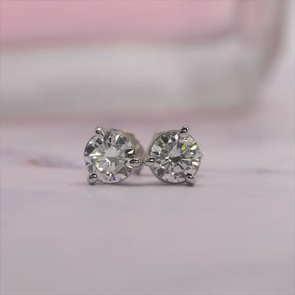 The Prestige Trio – Matching Stud Earrings, Solitaire Ring & Tennis Bracelet (F-G SI)