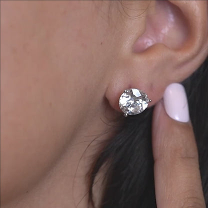 Round Stud Duo – & Lab Diamond Matching Stud Earrings (F-G SI)