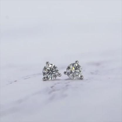 Everyday Essentials Duo – & Lab Diamond Stud Earrings (F-G SI)
