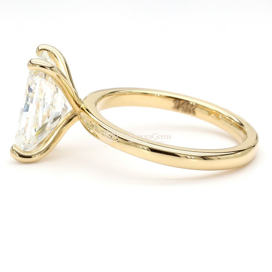 IGI Certified Lab-Created Diamond Radiant Solitaire Ring F VS)