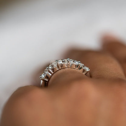 Lab-Created Diamond 5 Stone Anniversary Ring F-G SI)