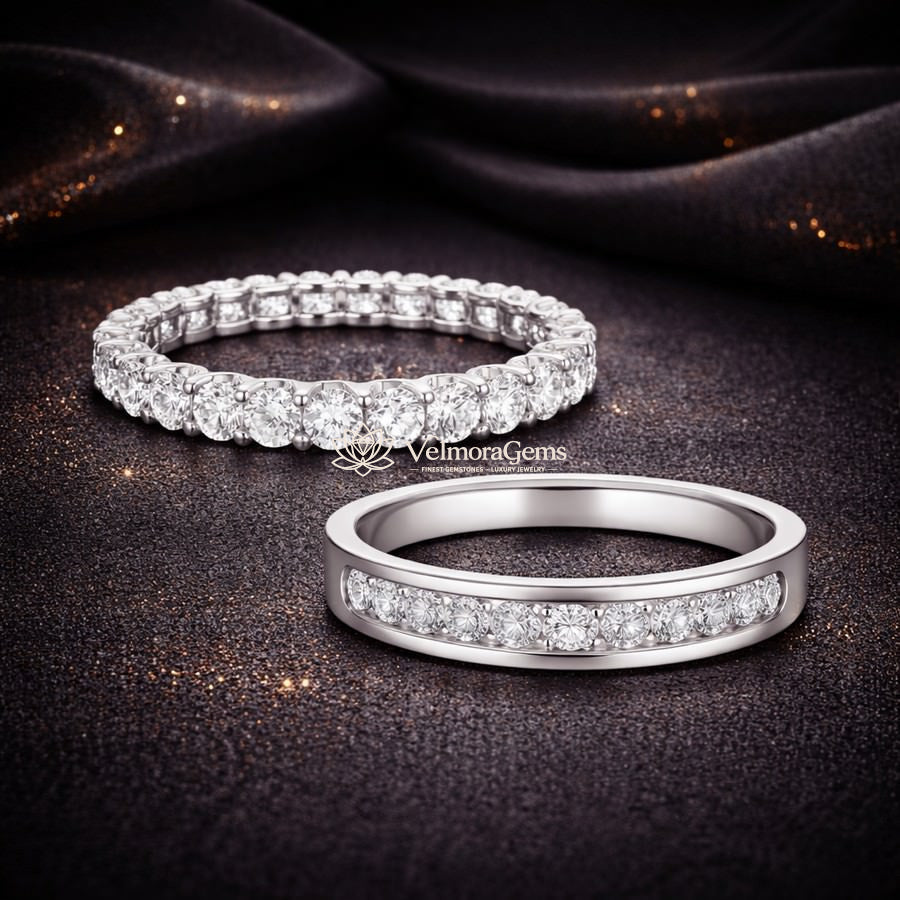 Eternal Anniversary Duo – Eternity Band & Half Eternity Channel Set Band (F-G SI)