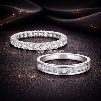 Eternal Anniversary Duo – Eternity Band & Half Eternity Channel Set Band (F-G SI)