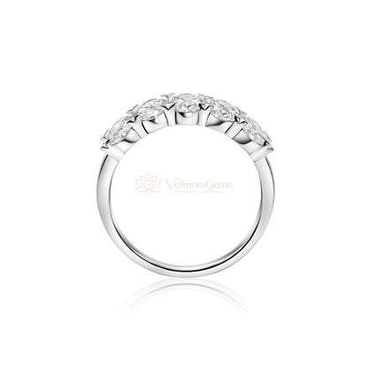 Lab-Created Diamond Oval 5 Stone Ring E-F VS)