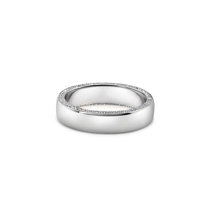 Hidden Edge Lab-Created Diamond Wedding Band F-G VS)