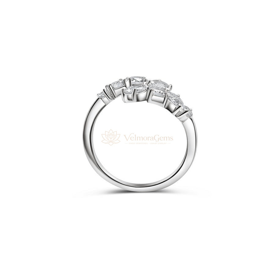 Lab-Created Diamond 8 Stone Multi-Shaped Ring F-G VS)