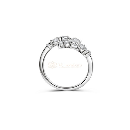 Lab-Created Diamond 8 Stone Multi-Shaped Ring F-G VS)