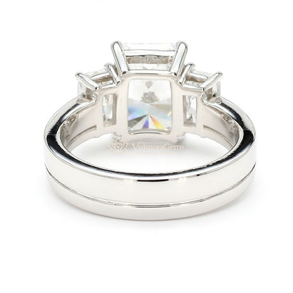 IGI Certified Lab-Created Radiant Cut Diamond 3-Stone Ring F VS)