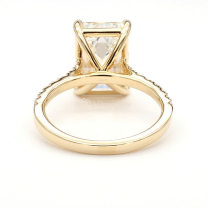IGI Certified Lab-Created Diamond Emerald Pave Ring F VS)