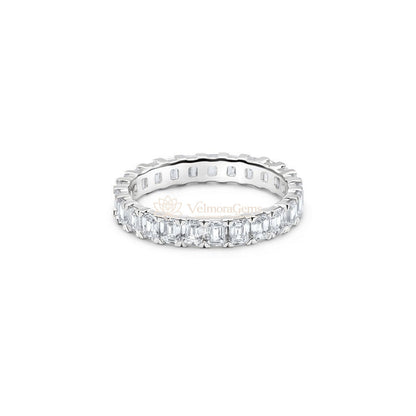 Emerald Lab-Created Diamond Eternity Band E-F VS)