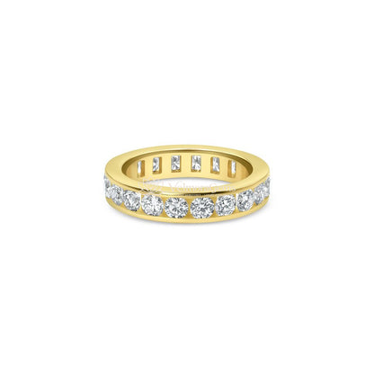 14K Yellow Gold Eternal Channel Set Ring