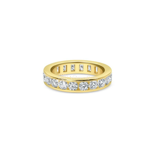 14K Yellow Gold Eternal Channel Set Ring