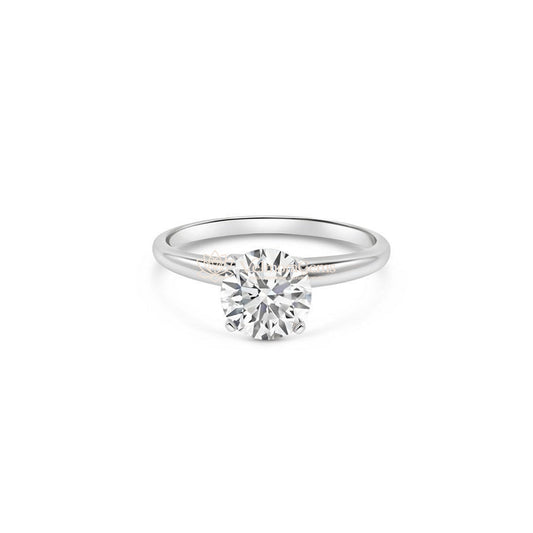Lab-Created Diamond Classic Solitaire Ring F-G SI)