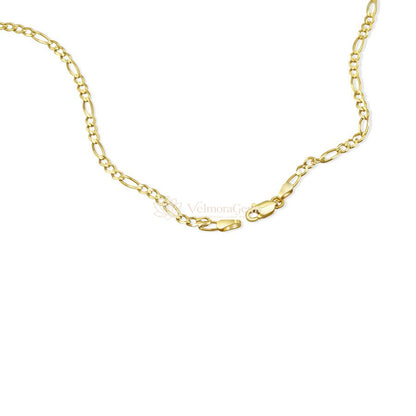 Featherlight Figaro Chain – 22 Inch