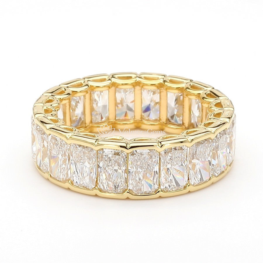 Radiant Lab-Created Diamond Bezel Eternity Band E-F VS)