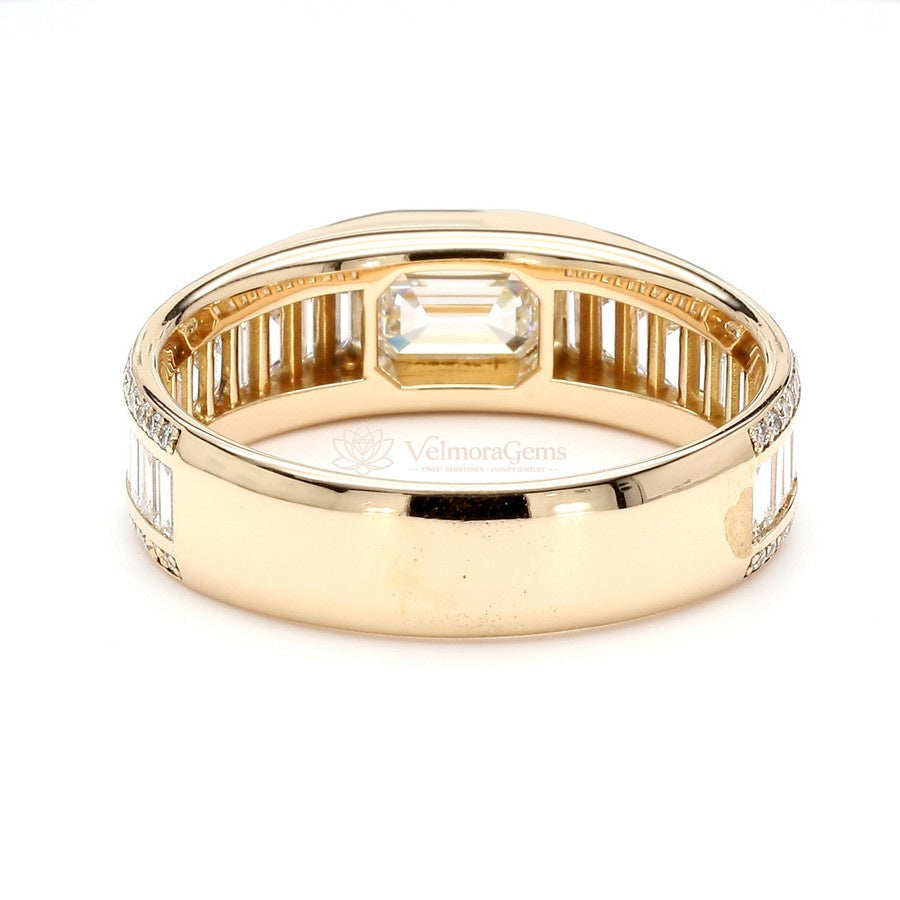 IGI Certified Lab-Created Diamond Emerald Imperium Ring F VS)