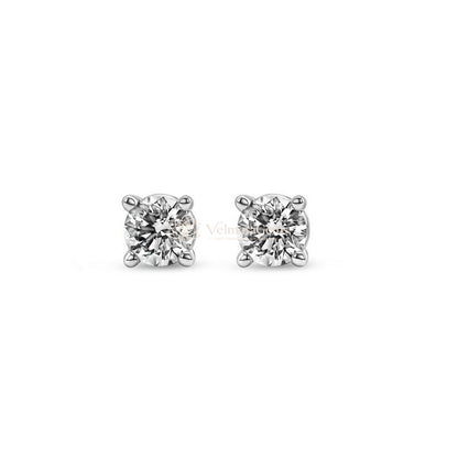 Petite Round Duo – Lab Diamond Matching Stud Earrings & Pendant (F-G SI)
