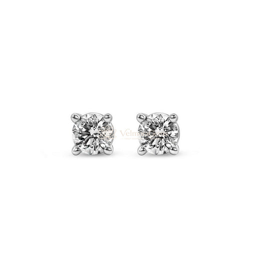 Petite Round Duo – Lab Diamond Matching Stud Earrings & Pendant (F-G SI)