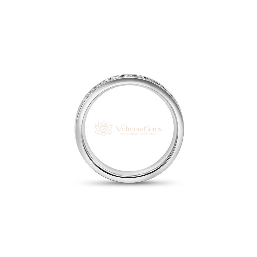 Men's Natural Diamond Half Eternity Channel Set Band F-G SI)
