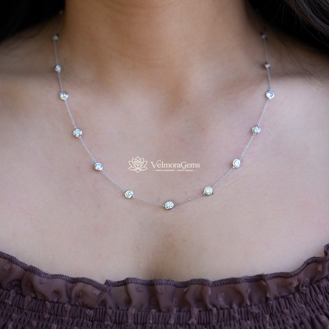 Diamonds by the Yard Necklace F-G SI)
