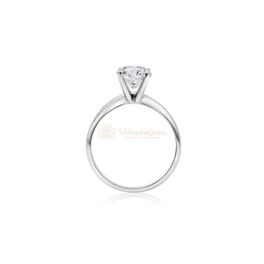 Lab-Created Diamond Classic Solitaire Ring F-G SI)