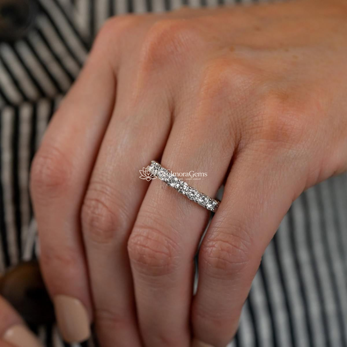 Lab-Created Diamond Eternity Band F-G VS)
