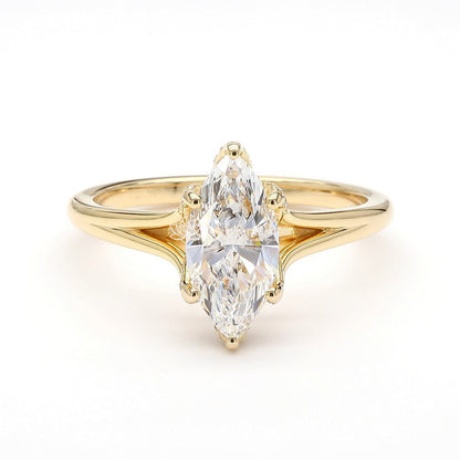 IGI Certified Lab-Created Diamond Marquise Elysian Ring F VS)