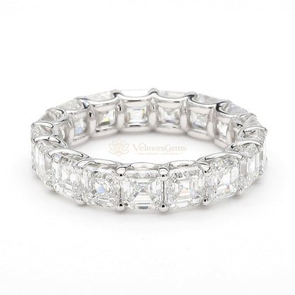 Asscher Lab-Created Diamond Eternity Band E-F VS)