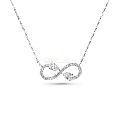 Lab-Created Diamond Infinity Pendant Necklace F-G VS)