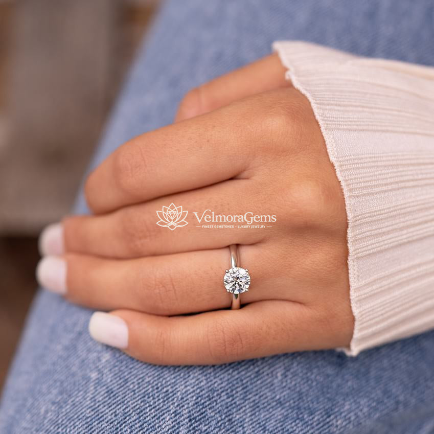 Essential Trio – Lab Diamond Matching Stud Earrings, Pendant & Solitaire Ring (F-G SI)