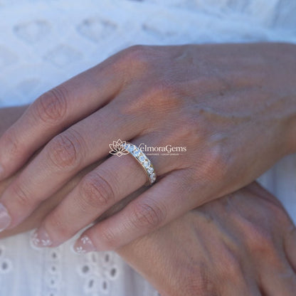 14K Yellow Gold Eternal Channel Set Ring