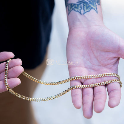 Hollow Miami Cuban Link Chain – 22 Inch