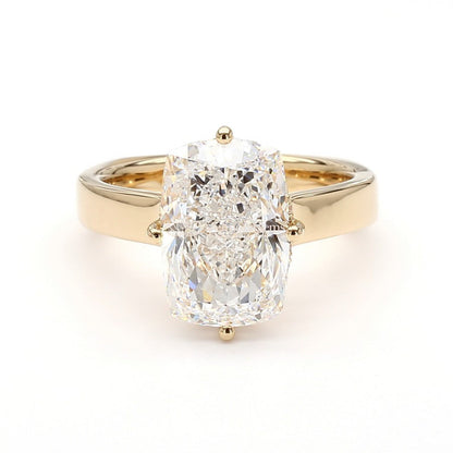 Signature Cushion Harmony Set – Cushion Hidden Halo Euro Shank Ring & 7-Stone Band (F-G SI)