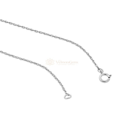 Lab-Created Diamond Solitaire Pendant Necklace F-G SI)