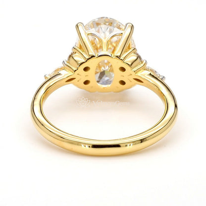 IGI Certified Lab-Created Diamond Aurelia Oval Engagement Ring F VS)