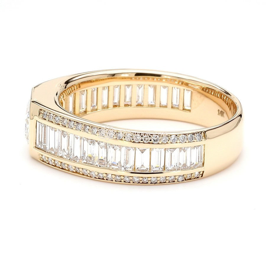 IGI Certified Lab-Created Diamond Emerald Imperium Ring F VS)
