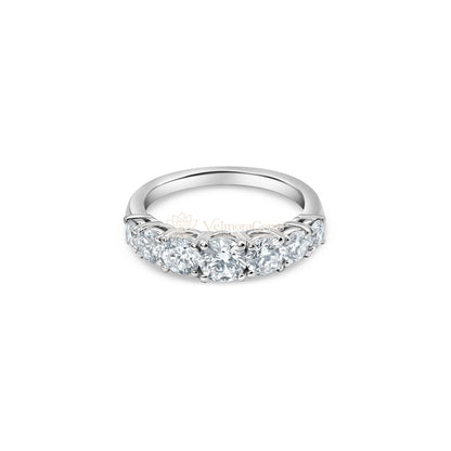 Lab-Created Diamond Graduated 7 Stone Anniversary Ring F-G VS)