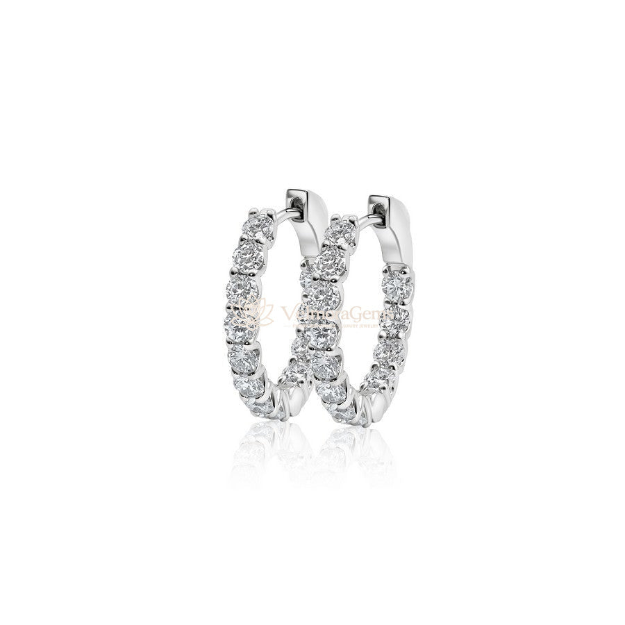 Lab-Created Diamond 15mm Huggie Earrings F-G VS)